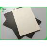 China 2mm 3mm Grey Back Laminated Black Paperboard Recycled For Archives Folders wholesale