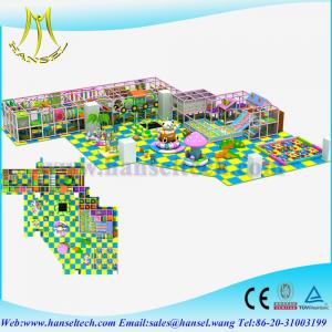 China Hansel indoor playground equipments indoor soft play slides amusement park games factory supplier