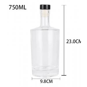 Glass Products Body Material Glass Wine Vodka Glass Bottle 500 ml 750 ML