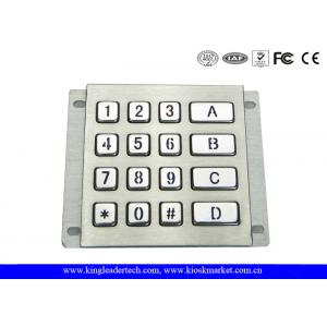 China Rugged Waterproof Vandalproof Backlit Metal Keypad Stainless Steel Keypad wholesale