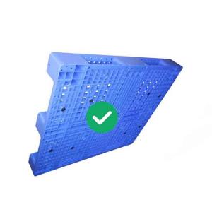 5T Load Blue Plastic Pallet 1300X1100 HDPE Refrigerated Transportation Chain