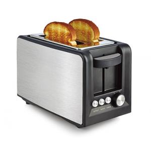 Home Appliances Bread Centering Chrome Toaster 2 Slice Wide Slot