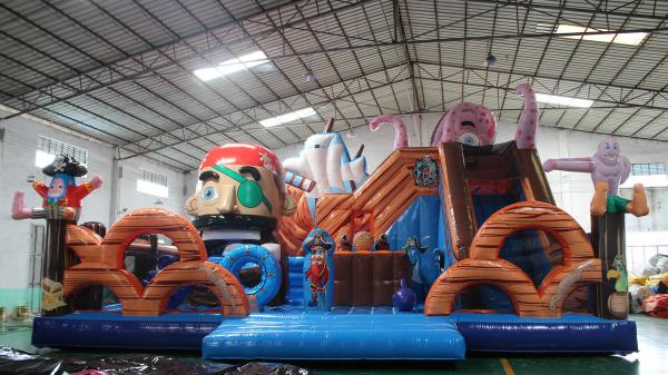 Attractive Duarable Inflatable Pirate Play Park Bouncer For Promotion