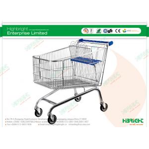 China Large Metal Shopping Trolley, 5 Inches Supermarket Cart HBE-E-190L wholesale