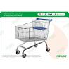 China Large Metal Shopping Trolley, 5 Inches Supermarket Cart HBE-E-190L wholesale