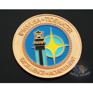 China Iron Die Strucking Custom Challenge Coins Promotional Items Cut Edge supplier
