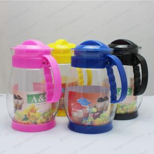 China cheap food grade glass water jug glass tea pot with handle supplier