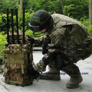 Internal Battery Backpack Jammer 6 Bands Frequency With External LCD Display