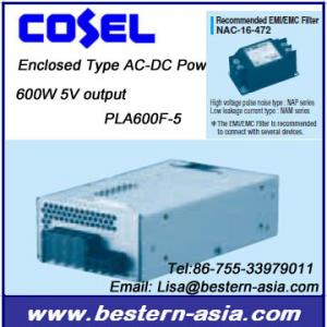 China Cosel PLA600F-5 500W 5V AC-DC Power Supply for Industrial supplier