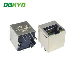 KRJ-180CNL Vertical Entry RJ45 Connector Single Port Integrated Magnetic Ethernet Jack 100Mb RJ45 With Transformer