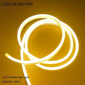 China IP44 24V Waterproof 3000K flexible LED Neon lights/ LED strip Light for building supplier