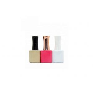 Empty Gel Polish Bottle 13ml Square With Brushes And Caps Color Can Customize