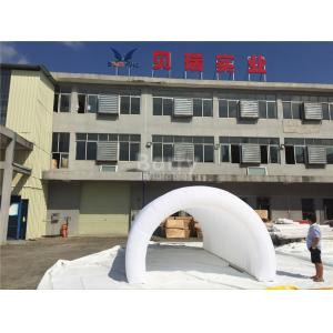 China White Air Tight Inflatable Event Tent , Diy Inflatable Tunnel Tent With LED supplier