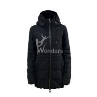 China Detachable Hooded Parka long down puffer coat Woman's Long Sleeve on sale