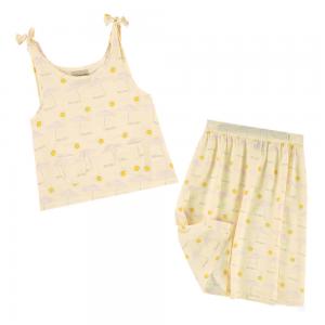 Summer Boutique Infant Lovely Printed Vest and Dress Baby Girls Clothing Sets Newborn Dress Set