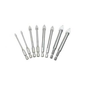 China Straight Tipped Hex Shank Glass And Tile Drill Bits 1/4 For Glass / Tile / Ceramics supplier