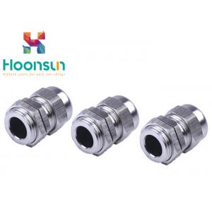 China PG11 Waterproof Stainless Steel Cable Gland , Electrical Rubber Seal Ss Cable Gland supplier