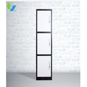 Clothes Single 3 Door Steel Locker Vertical 0.6mm thickness