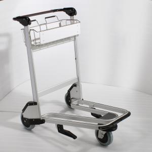 Stainless Steel Airport Luggage Trolley Free Logo Design Airport Luggage Cart