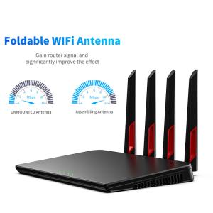 China Enrutador WiFi de largo alcance 5GWIFI al aire libre con antena de goma patentada y radiación Omin supplier