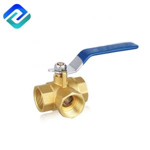 Brass Investment Casting Stainless Steel 3 Way Valve CuZn39Pb3 L Pattern ISO228