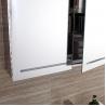 Stainless Steel LED Mirror Cabinet With Sliding Door , Light Up Bathroom Cabinet