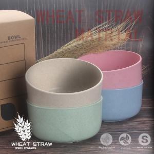 Eco-Friendly Wheat Straw Plastic Fruit Salad Soup Food Noodles Bowls Microwavable bowls