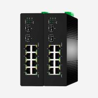 China IEEE802.3 Af/At Industrial Gigabit Ethernet Switch With 8 Gigabit PoE Ports 2G SFP Ports on sale
