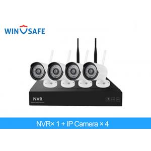 China 2.0 Megapixel Bullet Wireless IP Camera System , 4 Camera Wireless Security System supplier