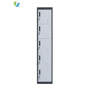 China Single Five Door Key Lock Steel Locker For Clothes And Shoes Steel Cabinet supplier