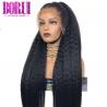 China 100% Virgin 360 Lace Frontal Wig Brazilian Yaki Straight Natural Black wholesale