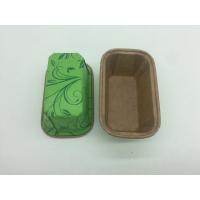 China Custom Ovenable Paper Baking Molds , Disposable Loaf Pans For Baking Home Cookie on sale