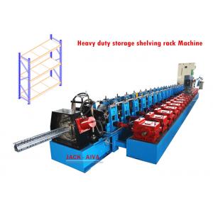 China Storage Rack Roll Forming Machine , Heavy duty storage shelving up right Machine supplier