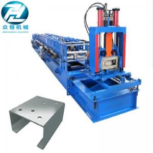 China Automatic Cutting C Channel Roll Forming Machine With Non Change Shearing Device supplier