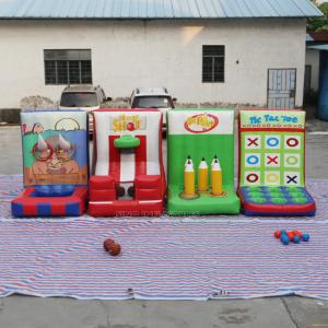 4in1 kids N adults blow up TIC TAC TOE inflatable carnival games ON SALE for outdoor group building or event fun activit