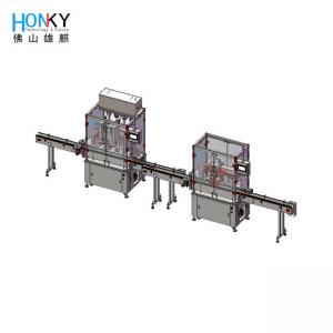 Full Automatic 1 Litre Dishwash Liquid Filling Capping Machine For Daily Chemical Packing