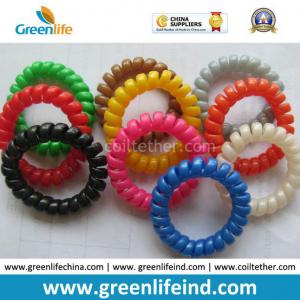 China Pure Colors Phone Cord Shape Round Wrist Band Coil Rope supplier
