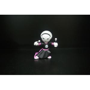 China White Hair Woman Rose Action Figure , Personalised Action Figures 5 Inch supplier