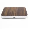 Micro USB Port Wooden Qi Wireless Charger , Portable iPhone Charging Station