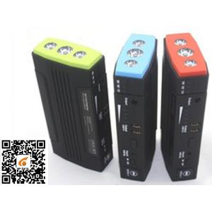China Small Emergency Car Battery Jump Starter With 3*1w Led Lights supplier