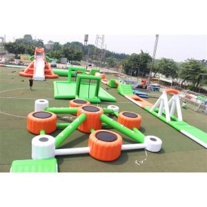 China New Colorful Floating Water Park Water Slide On Sea Obstacle Course supplier