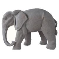 China Fiberglass Garden Animal Sculptures Decorative Stone Elephant Garden Statue on sale
