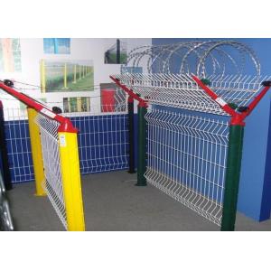 China Plastic Coating Security Iron Wire Mesh Fence Airport Fence Metal Fence Powder Coating wholesale