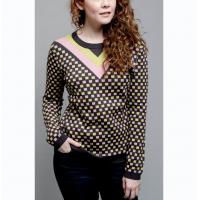 China Birdseye Jacquard Knit Sweater Winter Pullover For Ladies Casual Wear Warm on sale