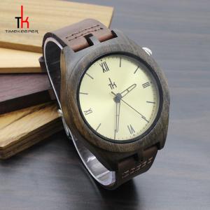 China China Made Watch japan movement your logo custom wood watches Black sandal watch wood supplier