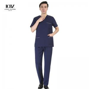 China Polyester Spandex Medical Scrubs Uniform for Women and Men in Fashionable Design supplier