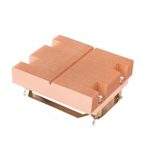 Copper Soldering CNC Precision Maching Heat Transfer Heat Sink For Industrial Server