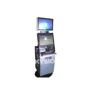 China 300W Power Self Printing Kiosk Credit Card / Cash Payment High Safety Performance supplier