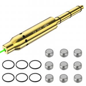 22LR Green Laser Bore Sight 4 Sets Of Batteries Laser Accuracy Outdoor Green Laser Zeroing Boresighter