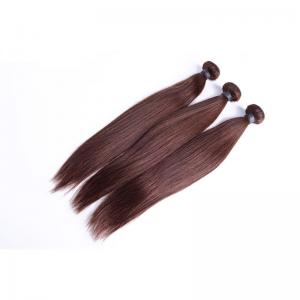 Peruvian Human Virgin Ombre Hair Weave Color #4 Dark Brown Brazilian Hair